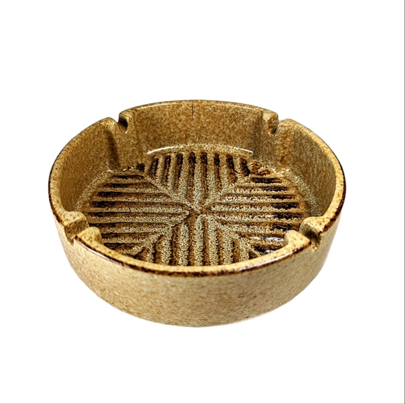 Pottery Craft Retro Vintage 70s Ashtray Bowl - Picture 1 of 8